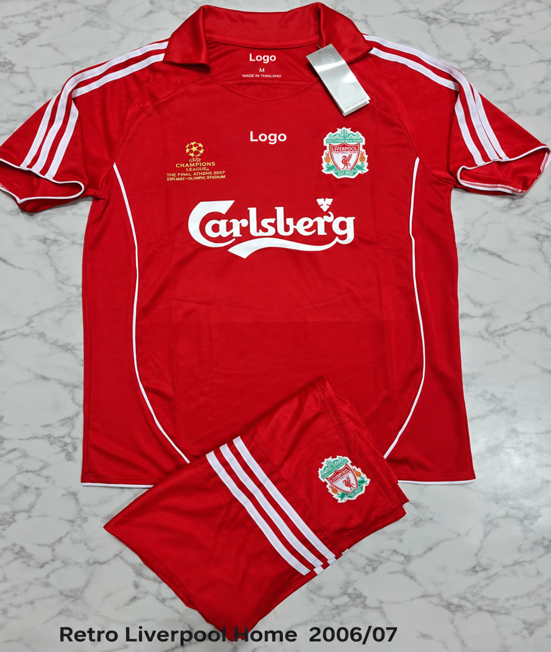 Liverpool Home 2006/07 Retro Football Jersey Set (Jersey + Shorts)