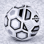 Nivia Black & White Stitched FB - 278 Football (Size 5)