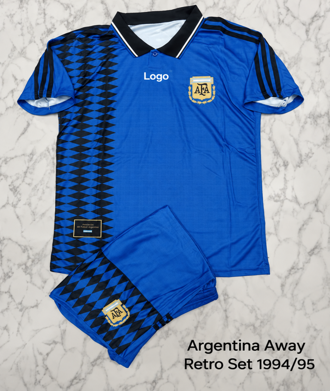 Argentina Away 1994/95 Retro Football Jersey Set (Jersey + Shorts)