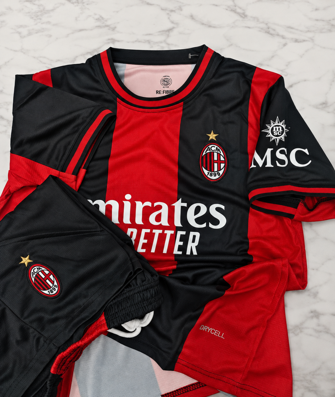 Ac Milan Home 26/27 Football Jersey Set (Jersey + Shorts)