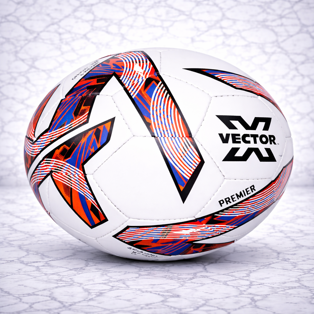 Vector X Premier Football – Blue & White / Red & White (Size 5)