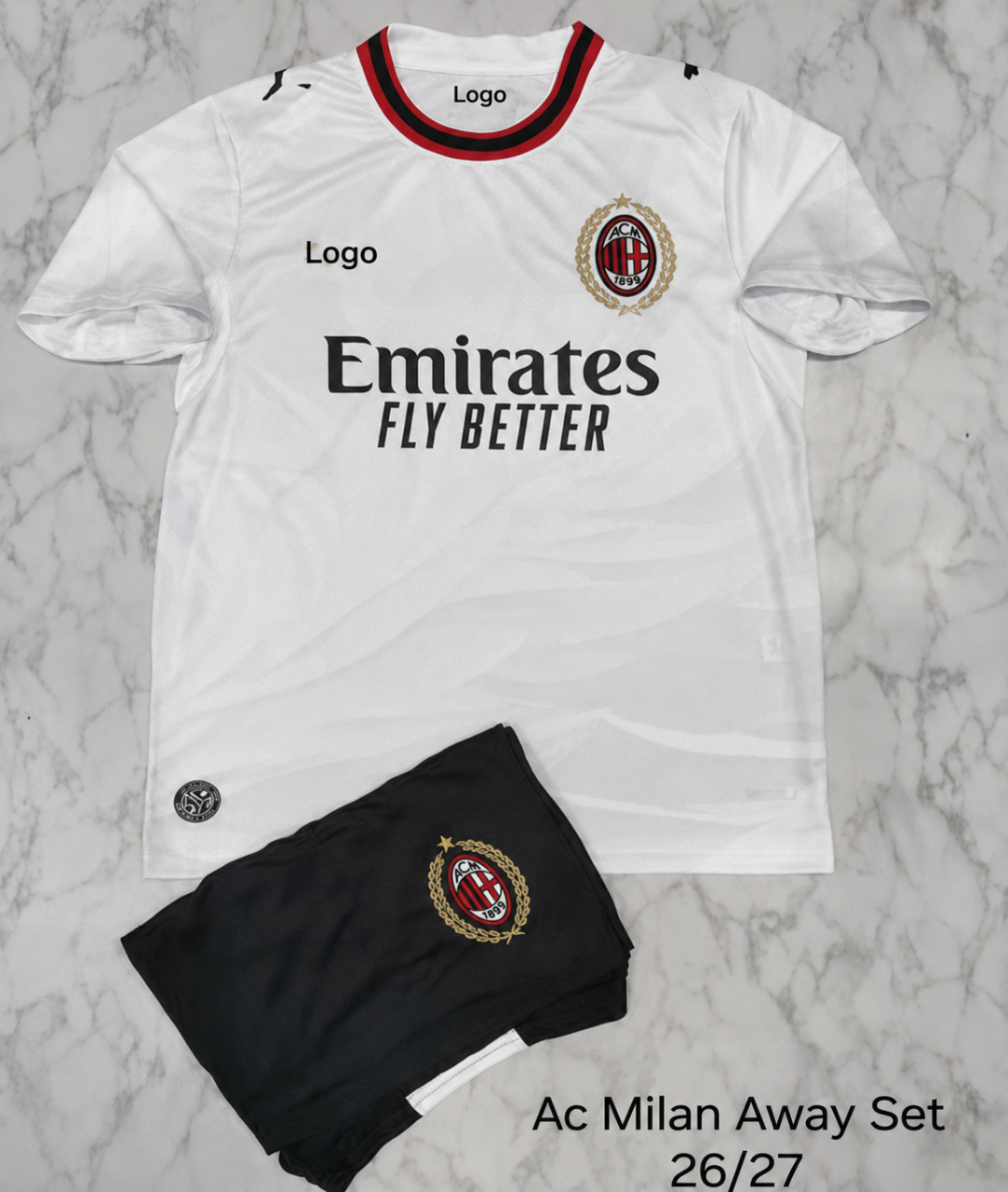 Ac Milan Away 26/27 Football Jersey Set (Jersey + Shorts)