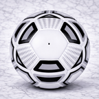 Nivia Black & White Stitched FB - 278 Football (Size 5)