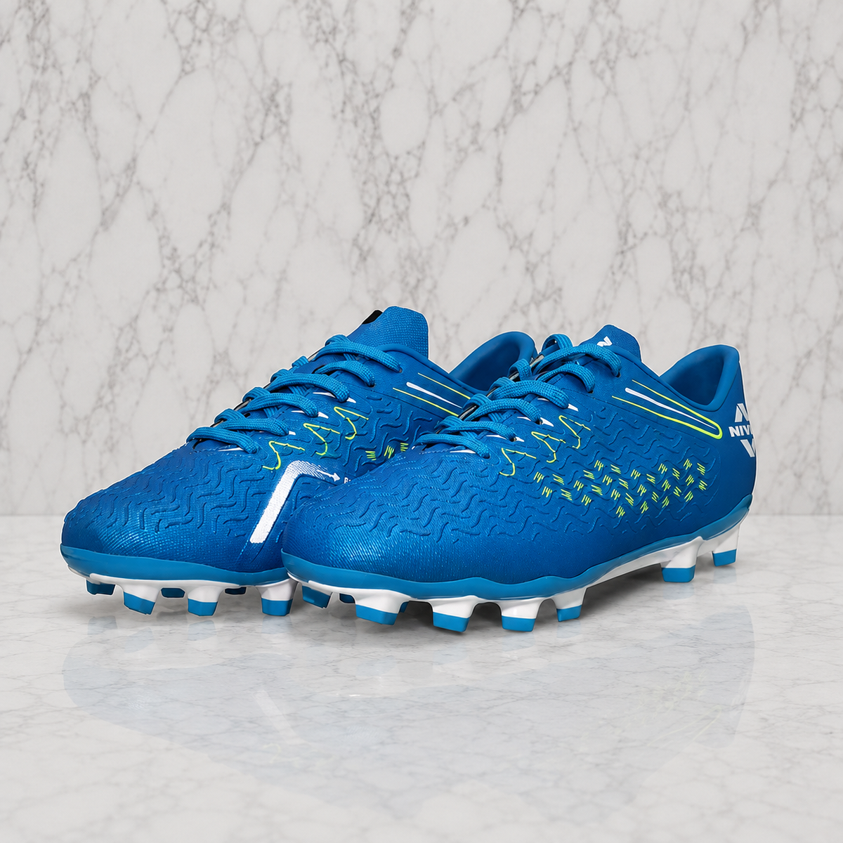 Nivia Nitro Football Studs FB-1663 Metalic Blue