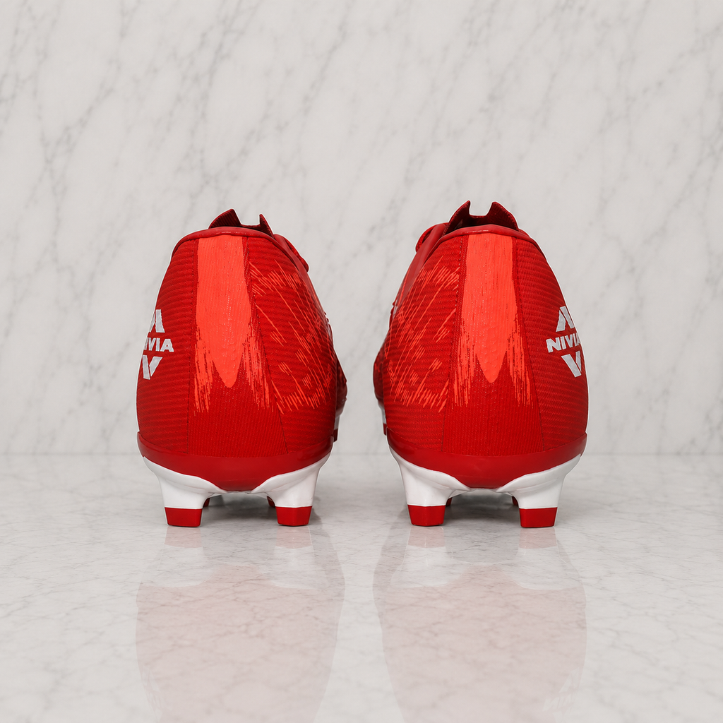 Nivia Nitro Football Studs FB-1663 Metalic Red