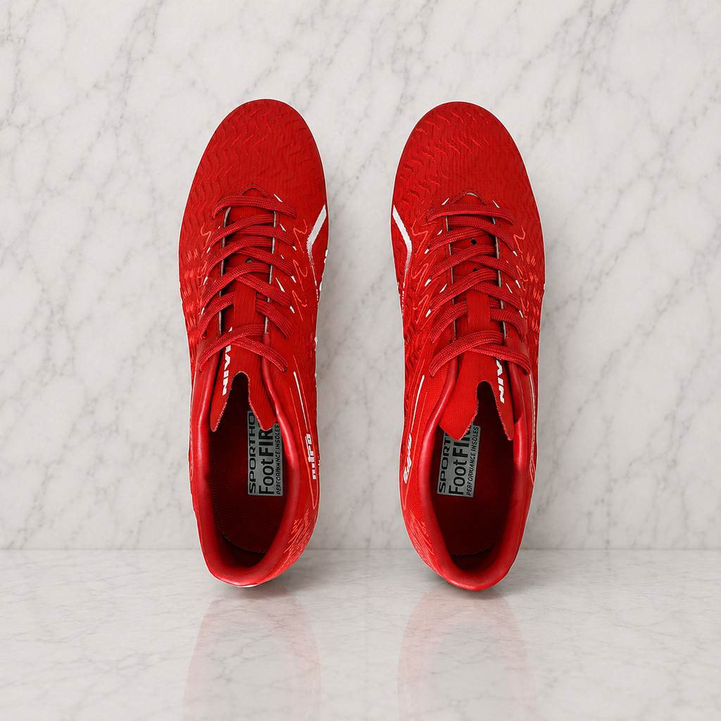 Nivia Nitro Football Studs FB-1663 Metalic Red