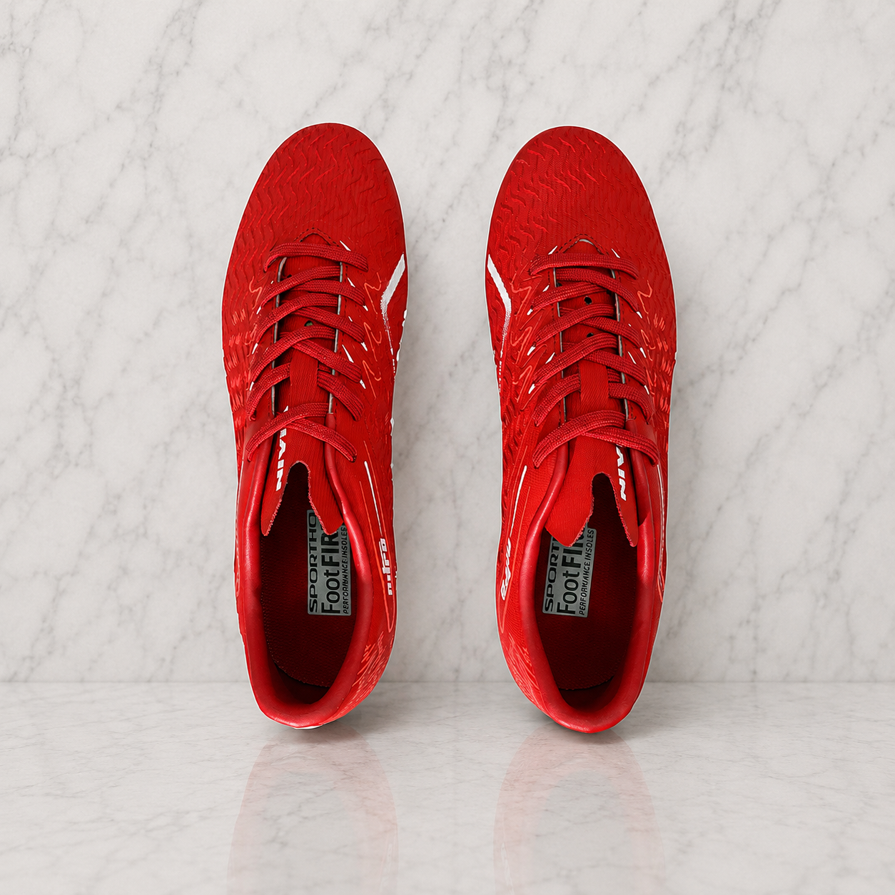 Nivia Nitro Football Studs FB-1663 Metalic Red