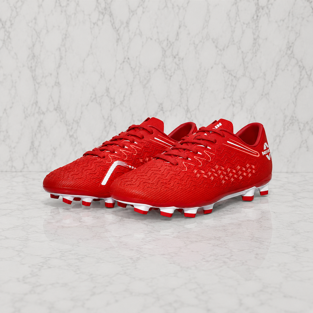 Nivia Nitro Football Studs FB-1663 Metalic Red