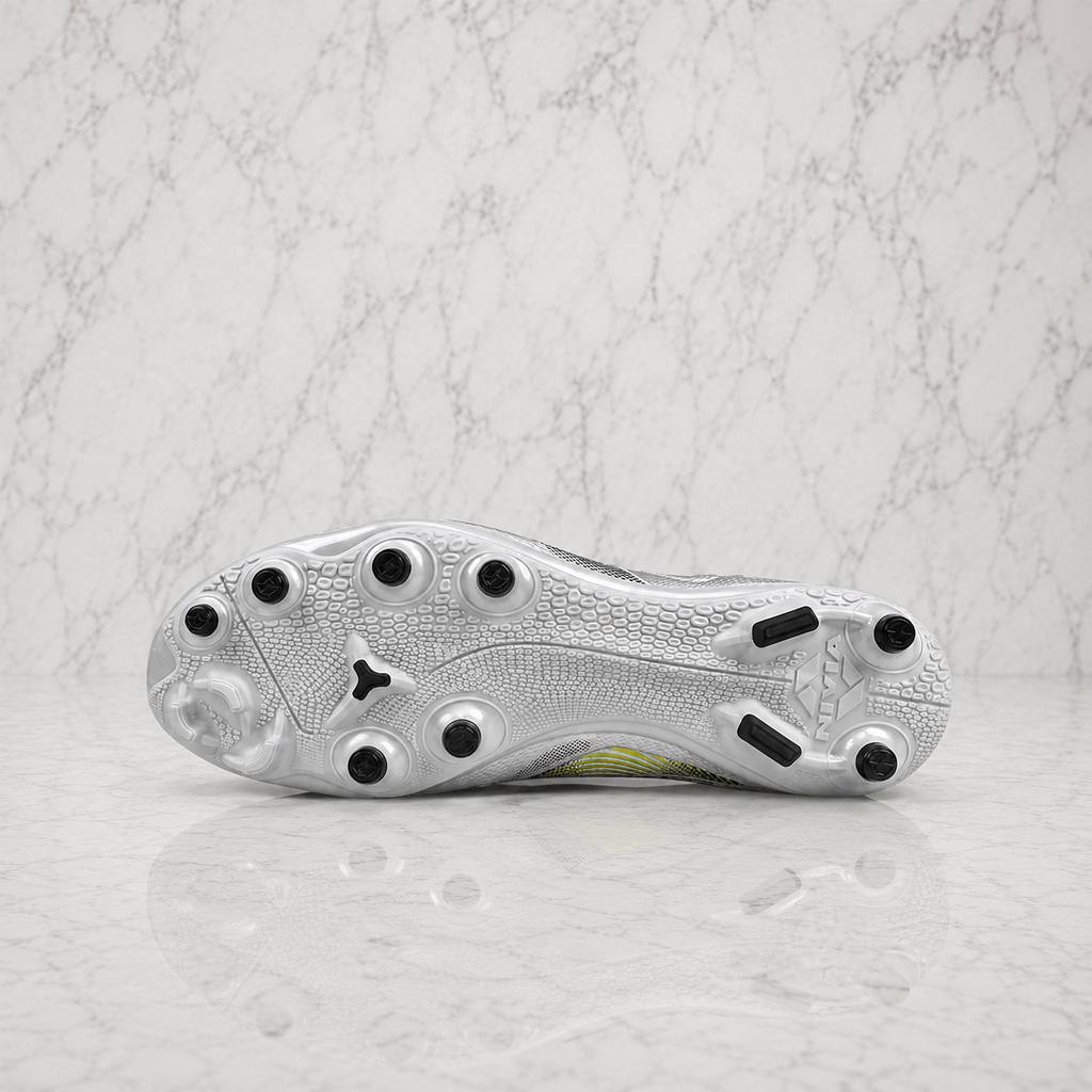 Nivia Ashtang 3.0 Football Studs FB-1670 Silver/Black