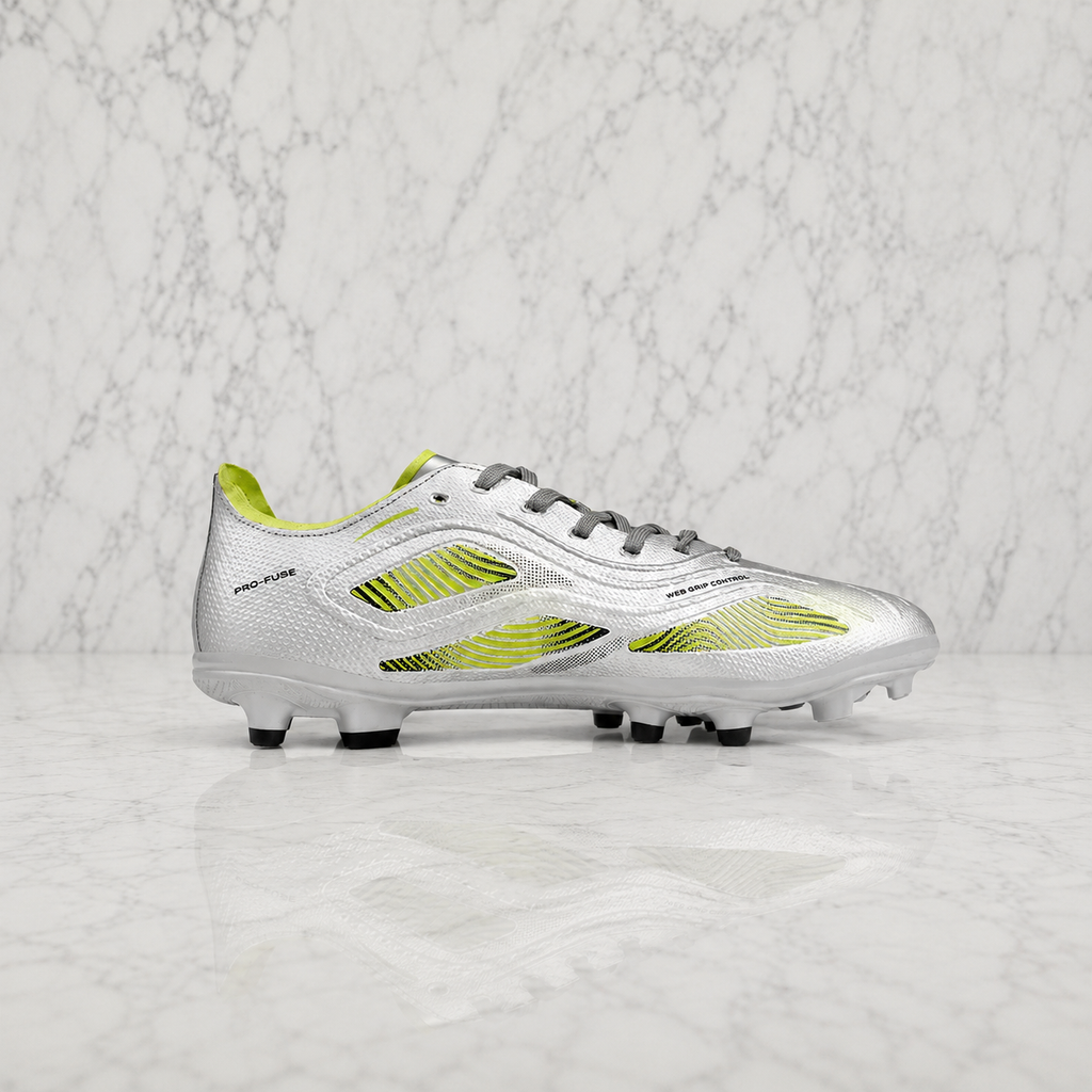 Nivia Ashtang 3.0 Football Studs FB-1670 Silver/Black