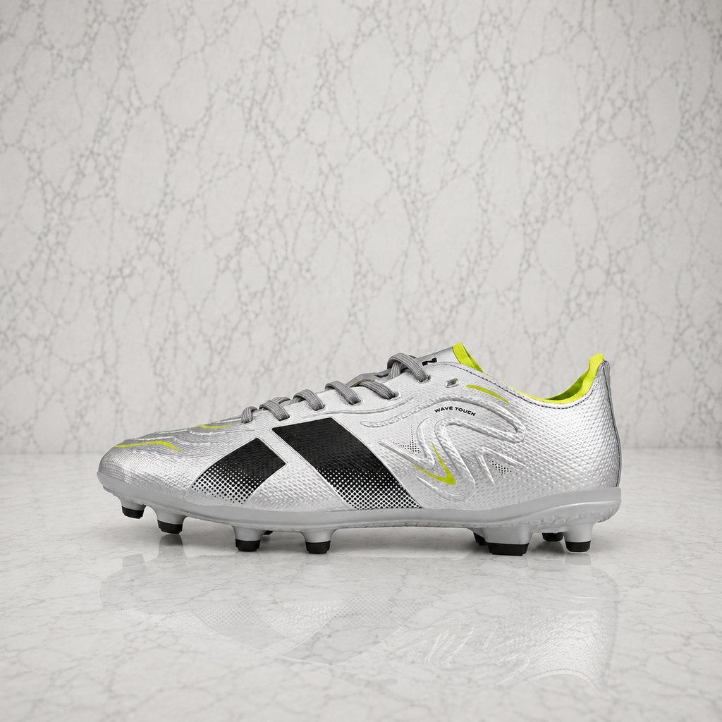 Nivia Ashtang 3.0 Football Studs FB-1670 Silver/Black