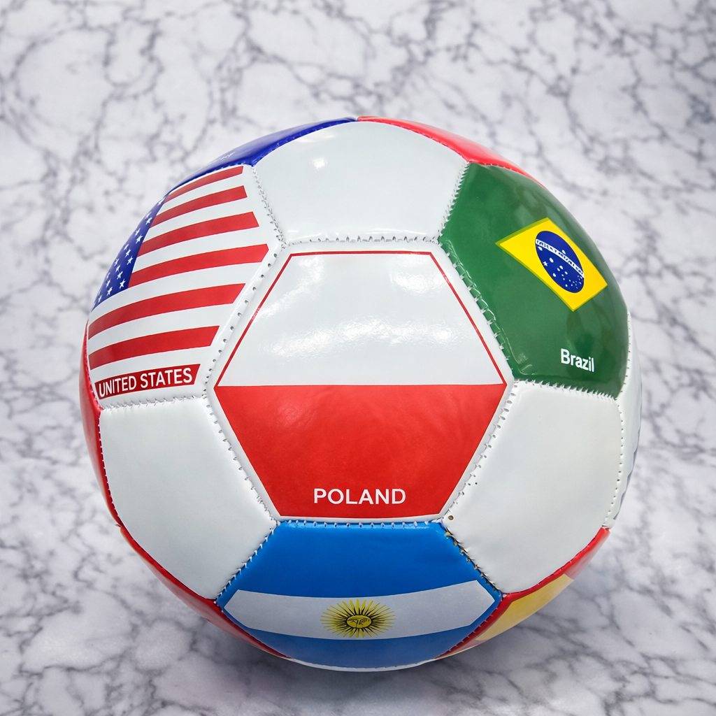 Multi Flag Country Football (Size 5)