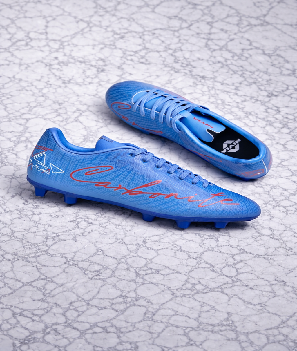 Nivia FB-1659 Carbonite 7.0 Mid Blue Football Stud Shoes