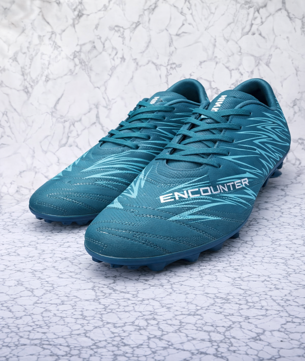 Nivia Encounter MG 11 FB-1667 Arabian Green Football Stud Shoes