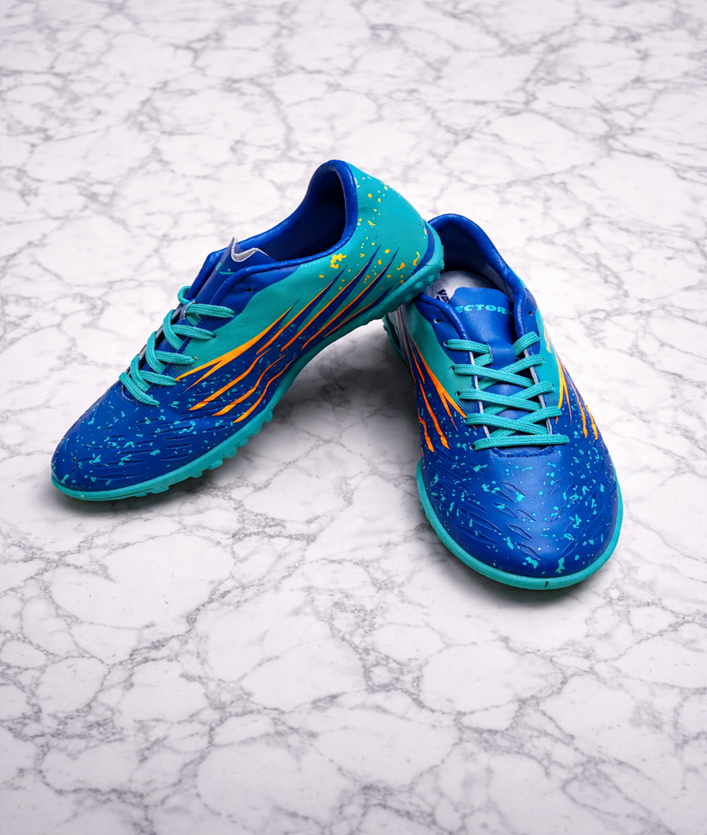 Vector X Fizer 7.0 Royal Blue/Sea Green Football Turf Shoes