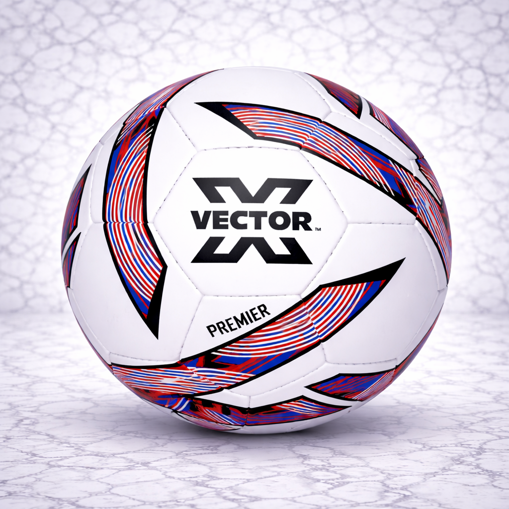Vector X Premier Football – Blue & White / Red & White (Size 5)