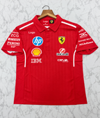 Scuderia Ferrari HP F1 Team Polo T-Shirt (Stripped)