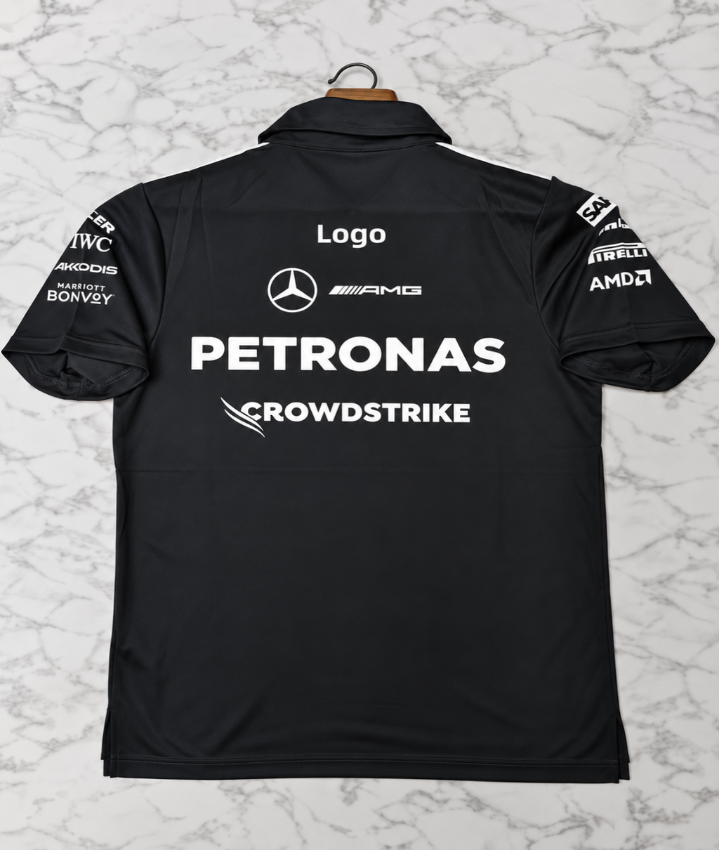 Mercedes-AMG F1 Team Black polo T-shirt