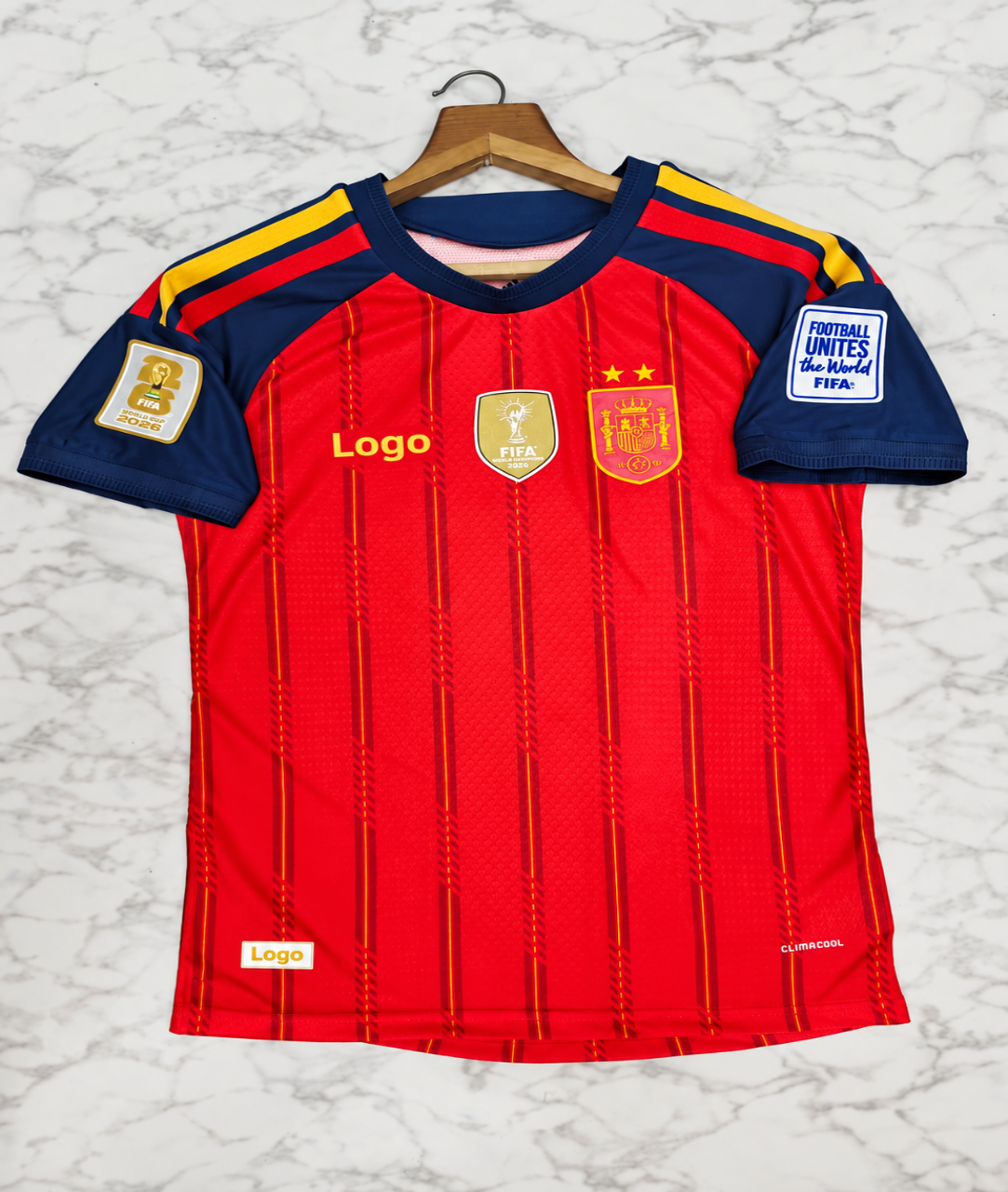 Spain Home 2026 Player Version Football Jersey (With Badage)
