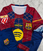 FC Barcelona Special Spiderman Edition 26/27 Football Jersey Set (Jersey + Shorts)