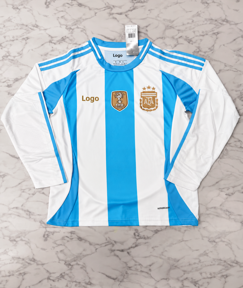 Argentina Home 2024 Full Sleeves Football Jersey – Master Quality