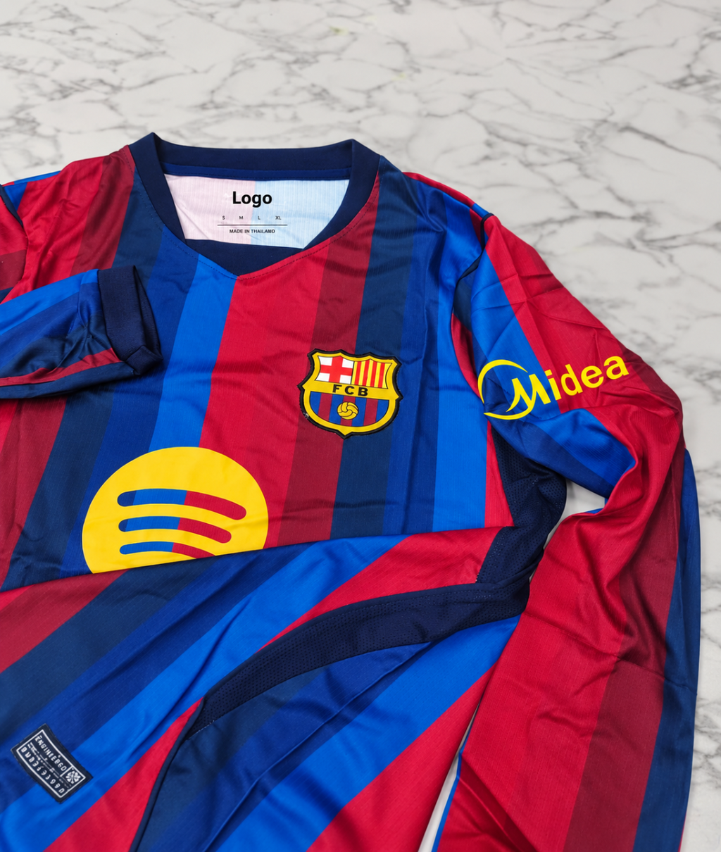 FC Barcelona Home 26/27 Full Sleeves Football Jersey – Master Quality