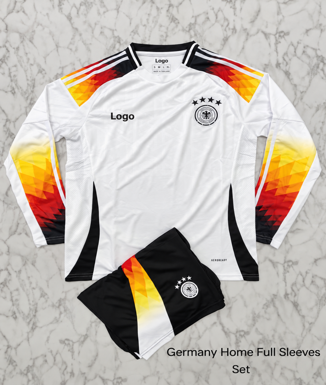 Germany Home 24/25 Full Sleeves Football Jersey Set (Jersey + Shorts)