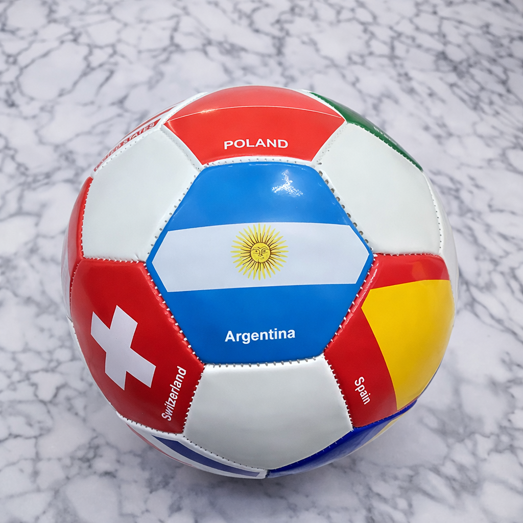 Multi Flag Country Football (Size 5)