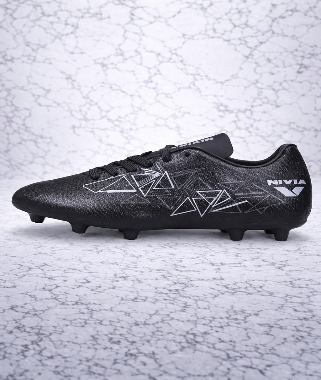 Nivia FB-1659 Carbonite 7.0 Black Football Stud Shoes