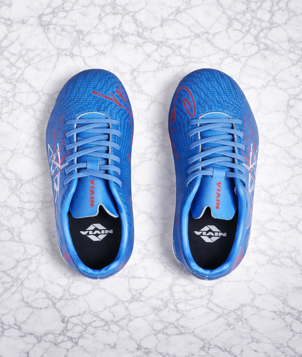 Nivia FB-1659 Carbonite 7.0 Mid Blue Football Stud Shoes