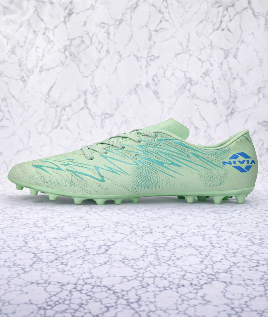 Nivia Encounter MG 11 FB-1667 Pastel Green Football Stud Shoes
