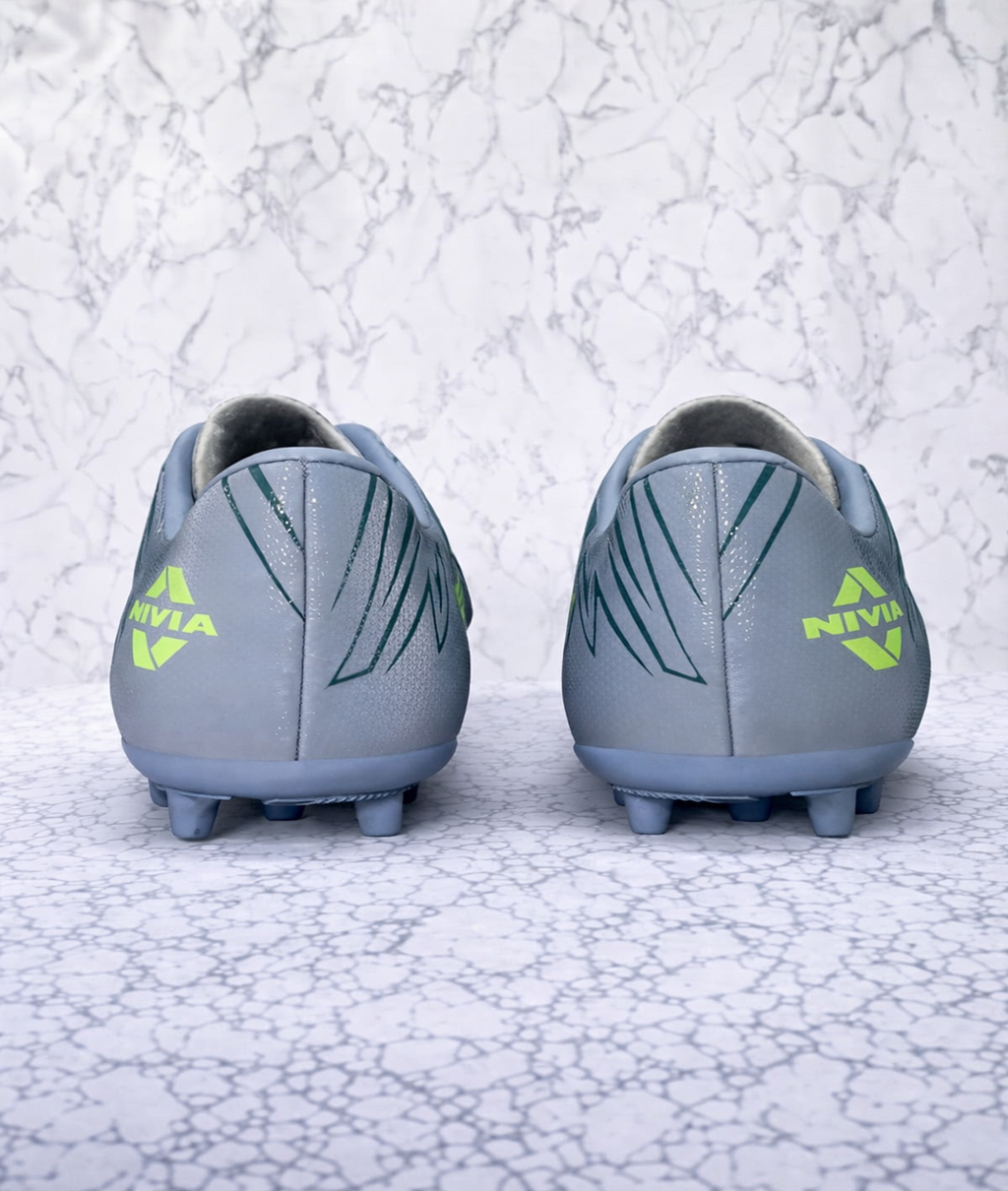 Nivia Encounter MG 11 FB-1667 Comfort Grey Football Stud Shoes