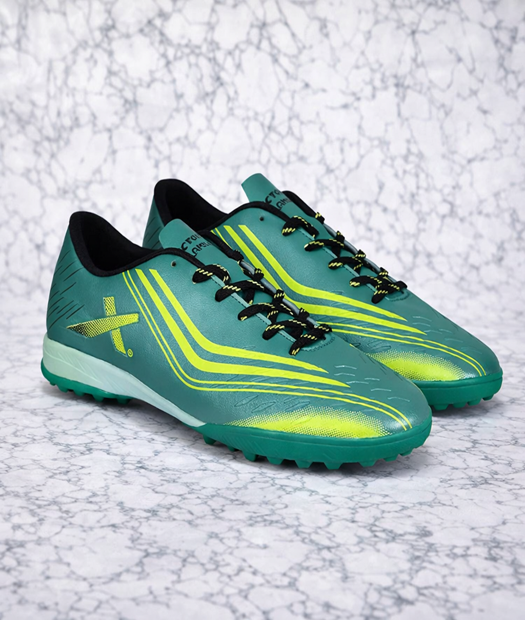 Vector X Flame 2.0 Green/Black Football Turf Shoes