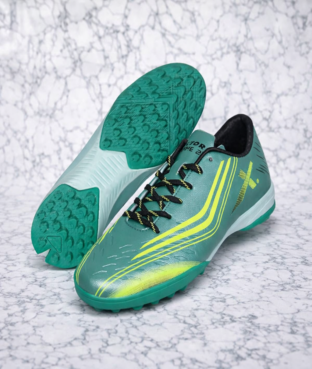 Vector X Flame 2.0 Green/Black Football Turf Shoes