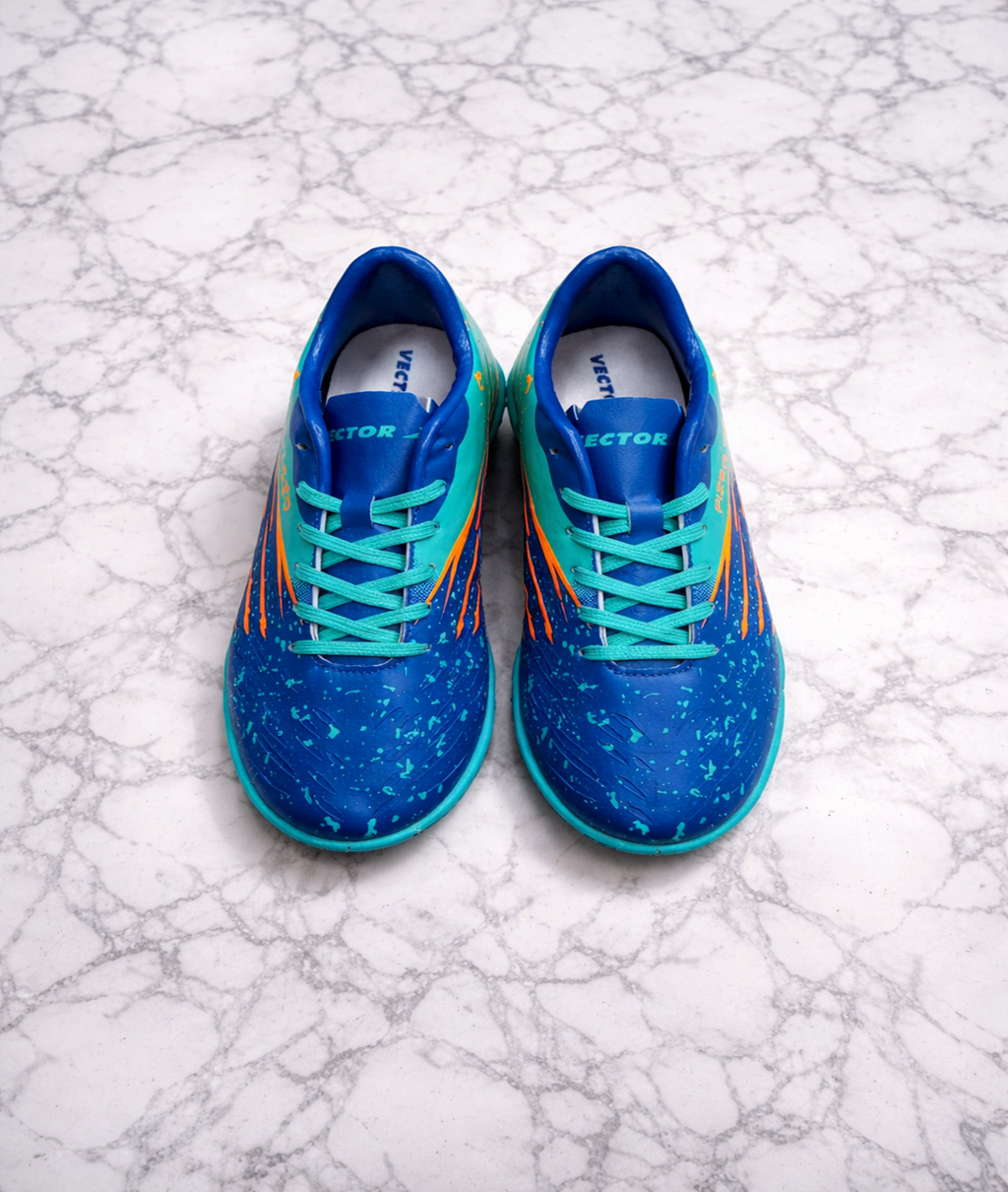 Vector X Fizer 7.0 Royal Blue/Sea Green Football Turf Shoes