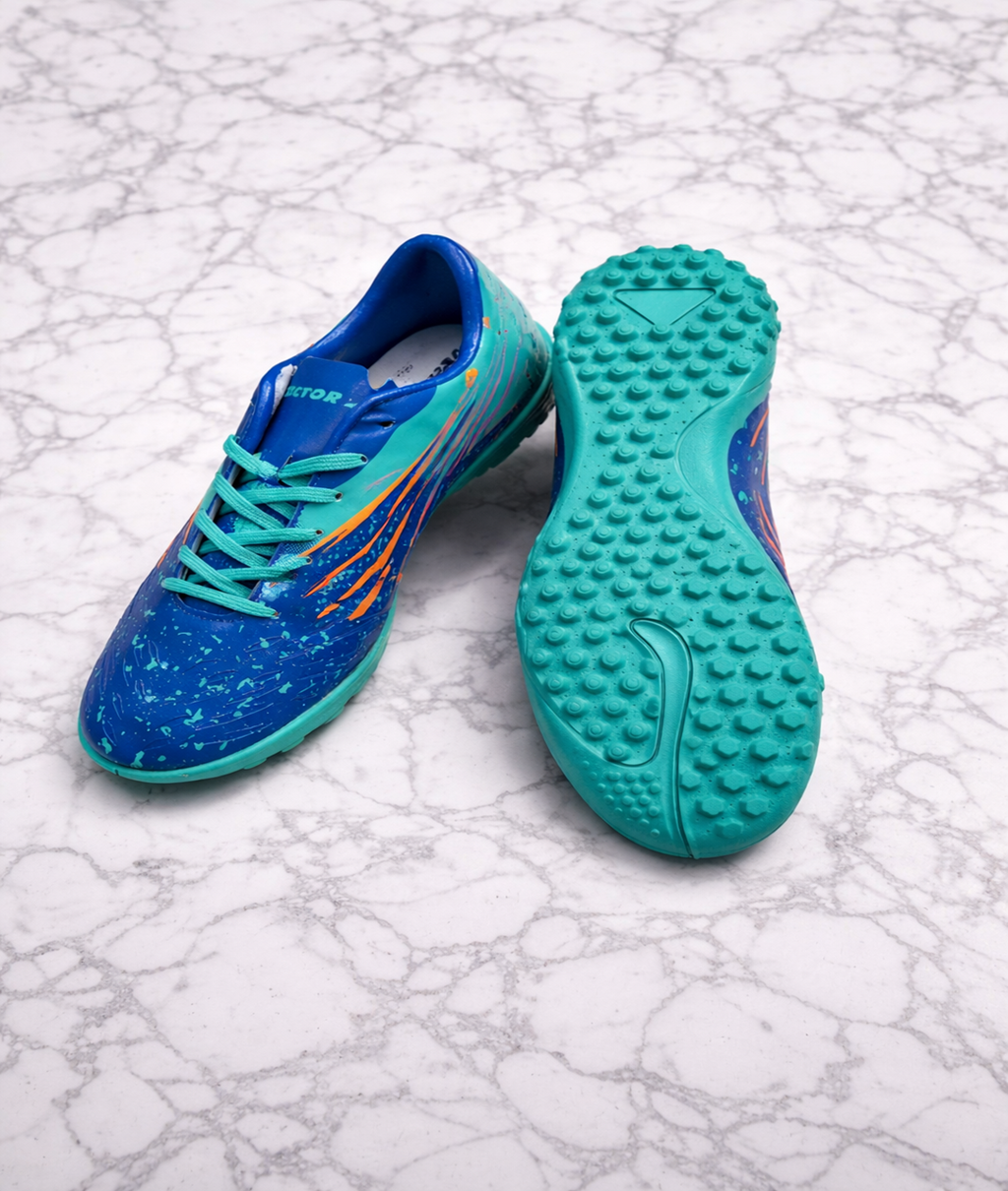 Vector X Fizer 7.0 Royal Blue/Sea Green Football Turf Shoes