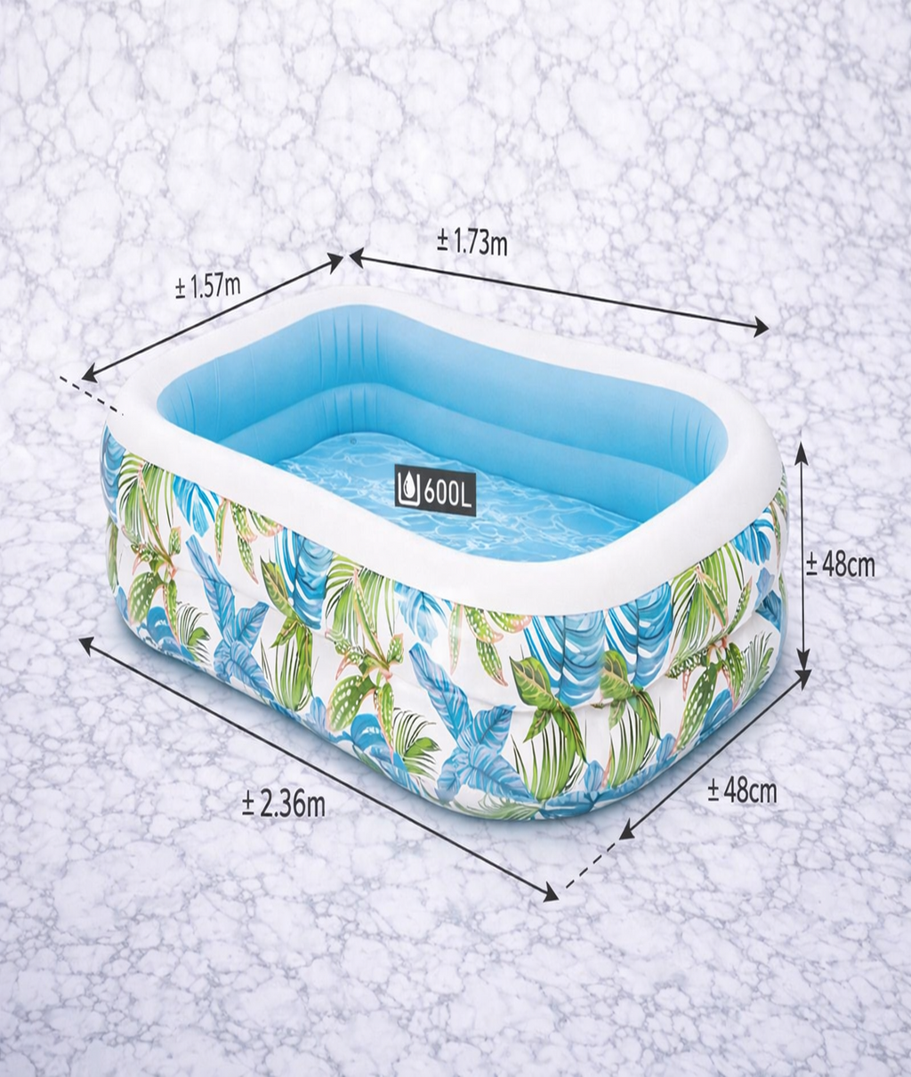 Intex 57177 Swimming Bath Tub / Pool ( 2.29m / 1.52m / 48cm )