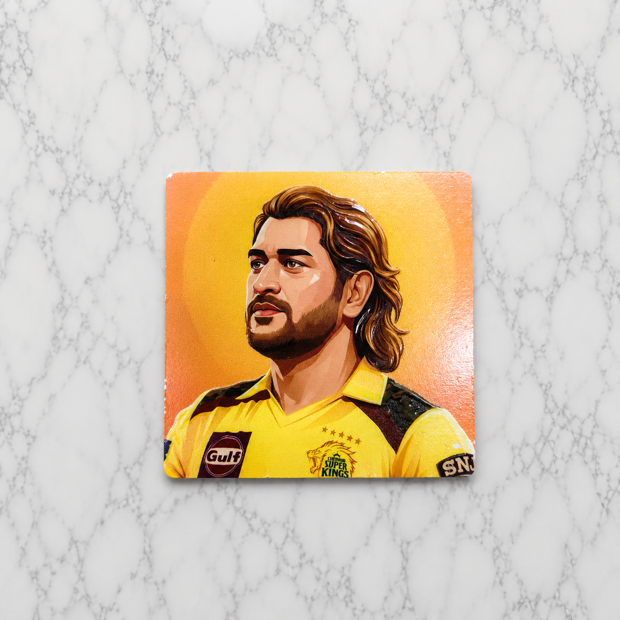MS Dhoni CSK Magnetic Sticker