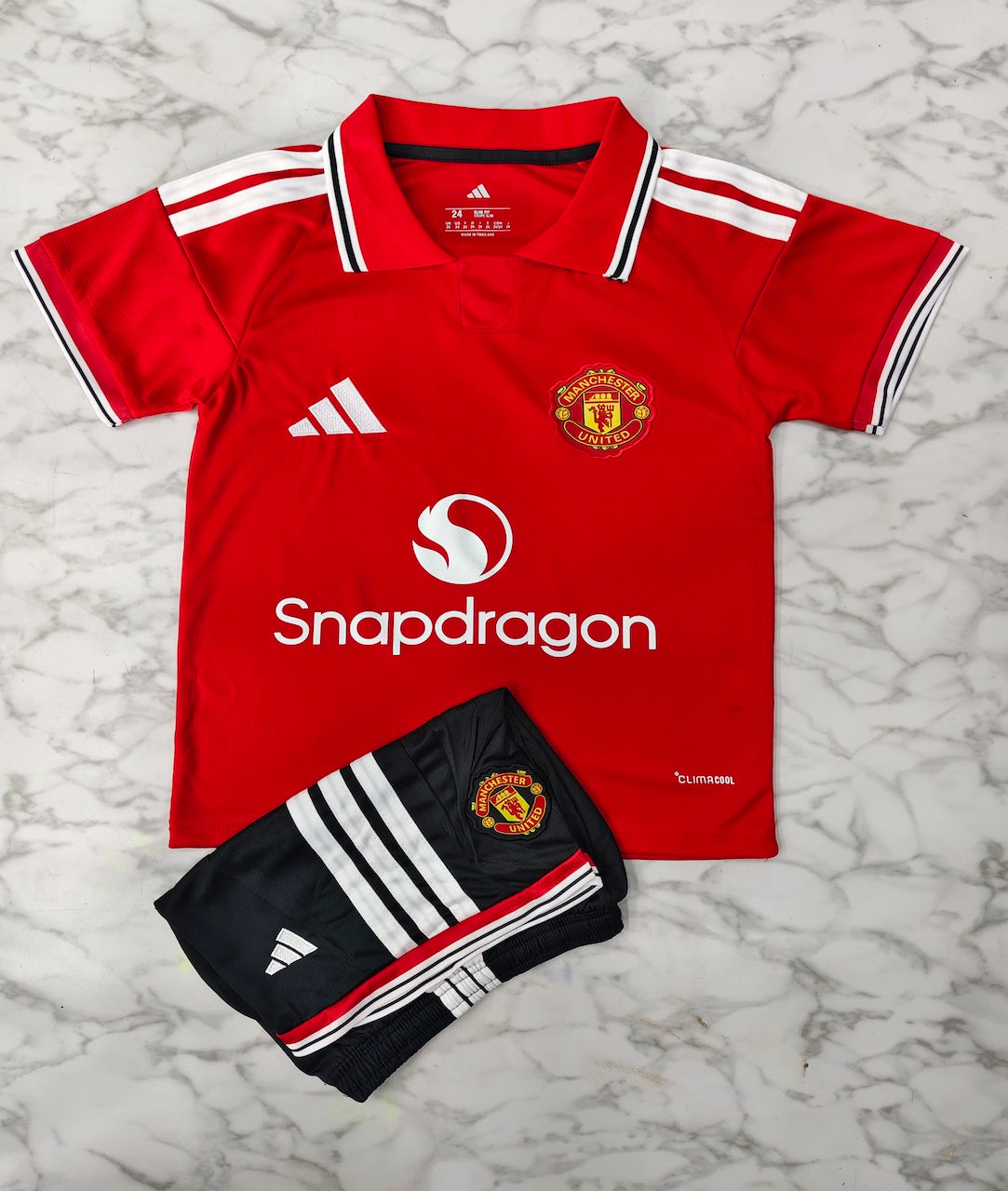 Manchester United Home 26/27 Imported Kids Football Jersey Set (Jersey + Shorts)
