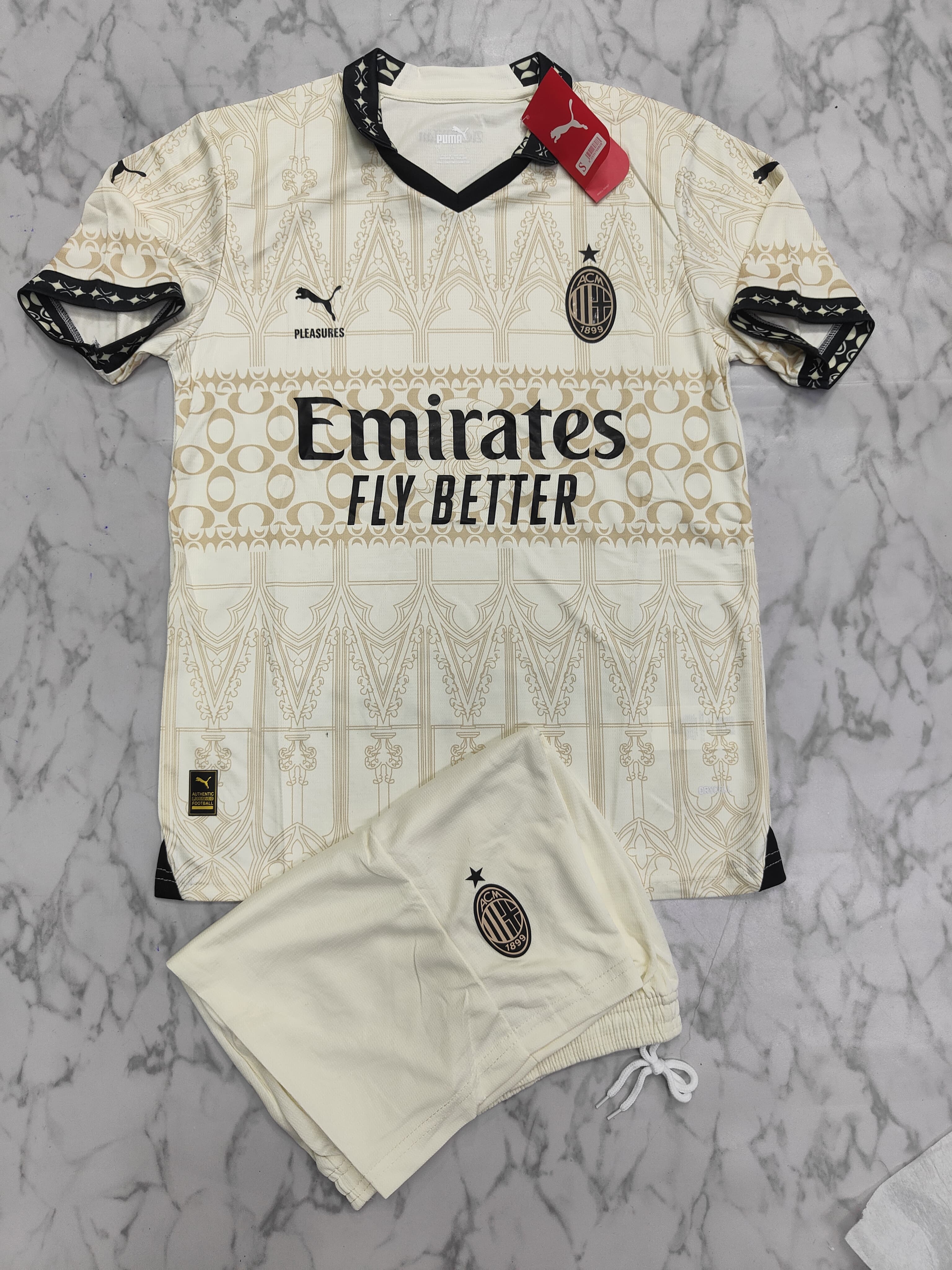 AC Milan Fourth White 25/26 Football Jersey Set (Jersey + Shorts)
