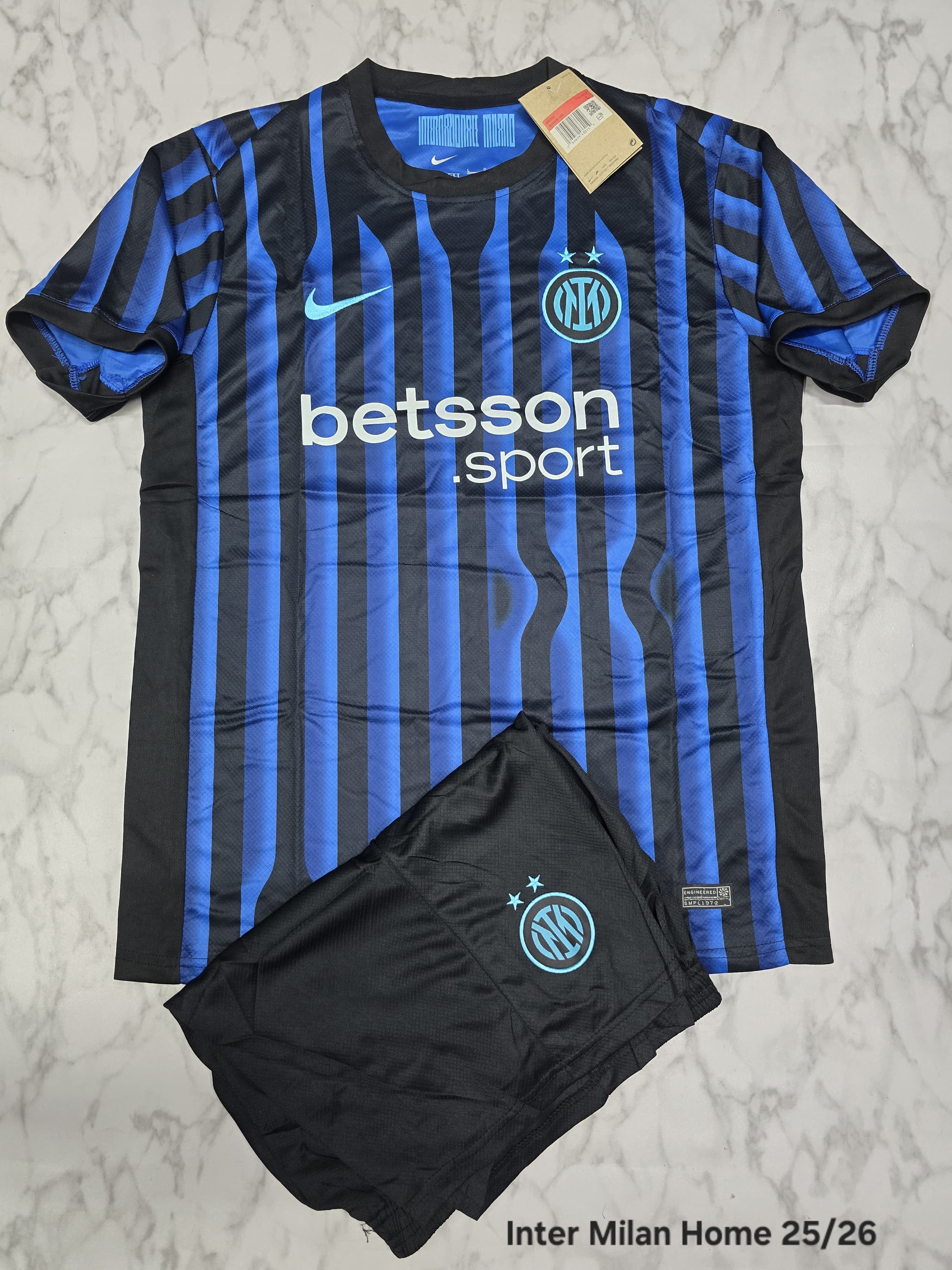 Inter Milan Home 25/26 Football Jersey Set (Jersey + Shorts)