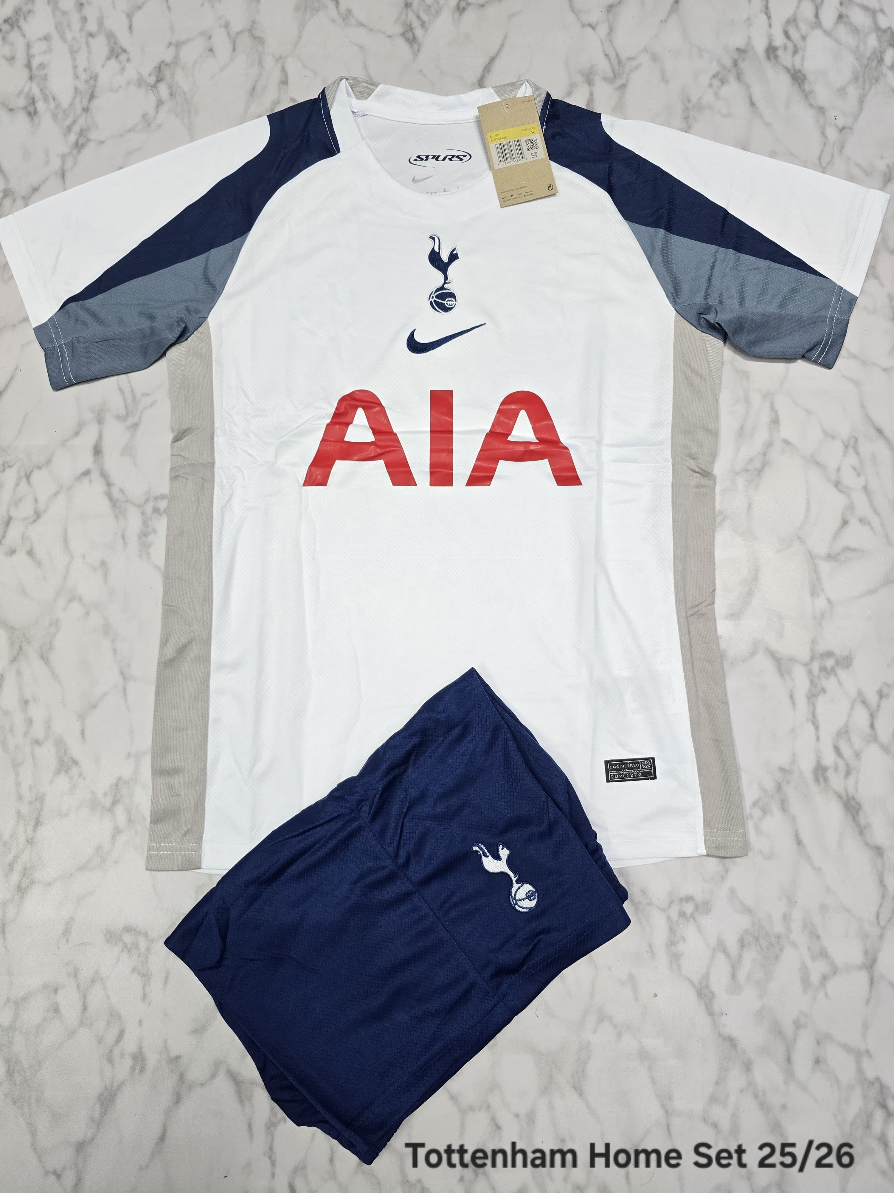 Tottenham Home 25/26 Football Jersey Set (Jersey + Shorts)