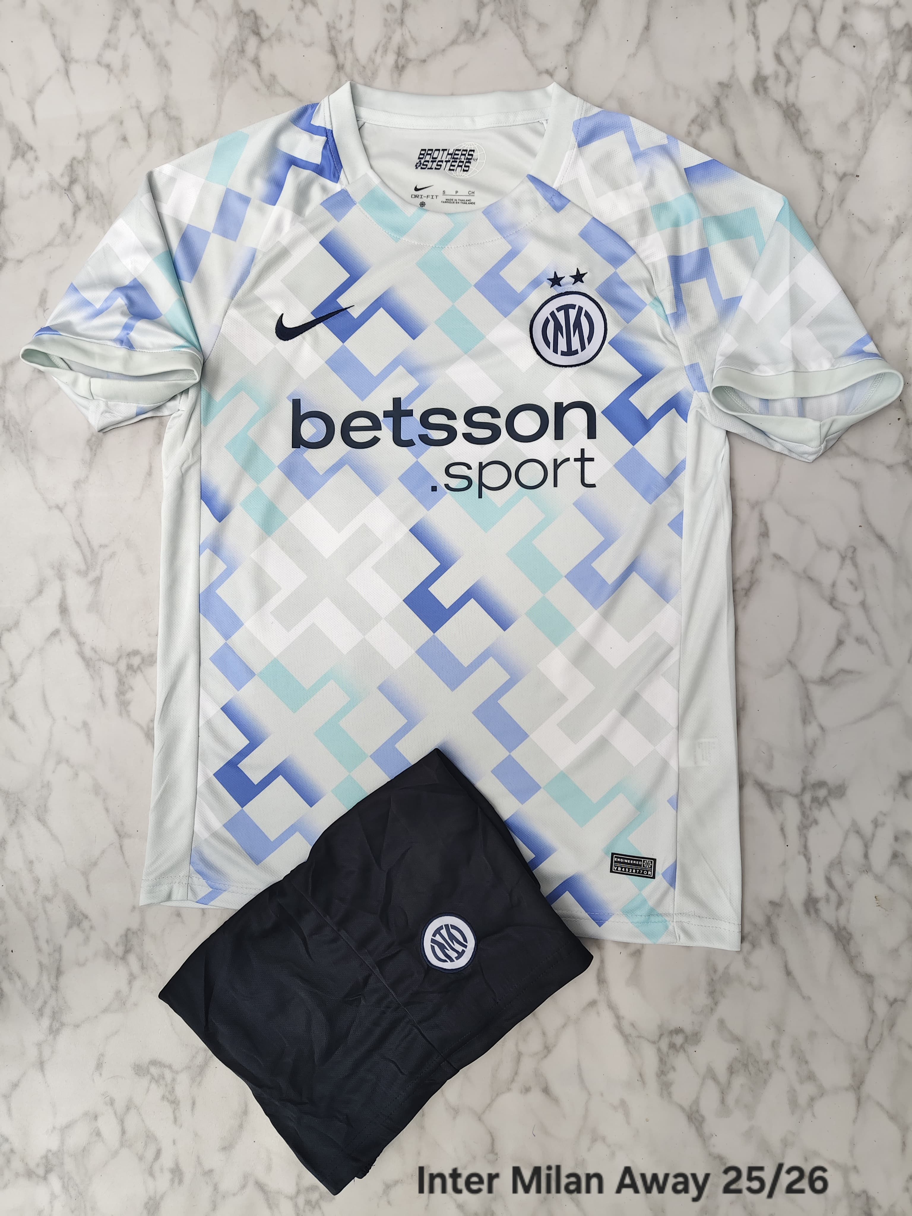 Inter Milan Away 25/26 Football Jersey Set (Jersey + Shorts)