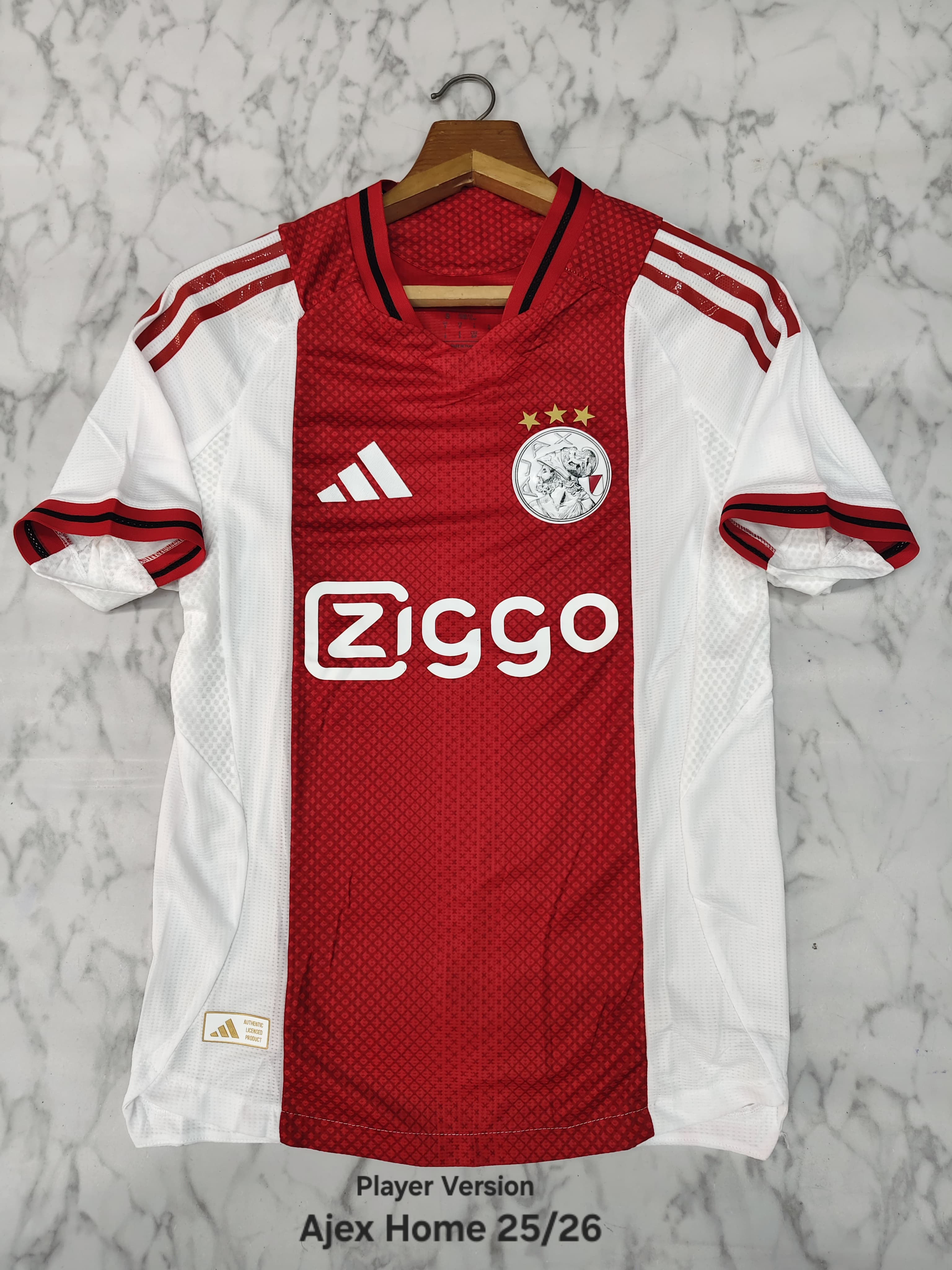 Ajax Home 25/26 Player Version Football Jersey