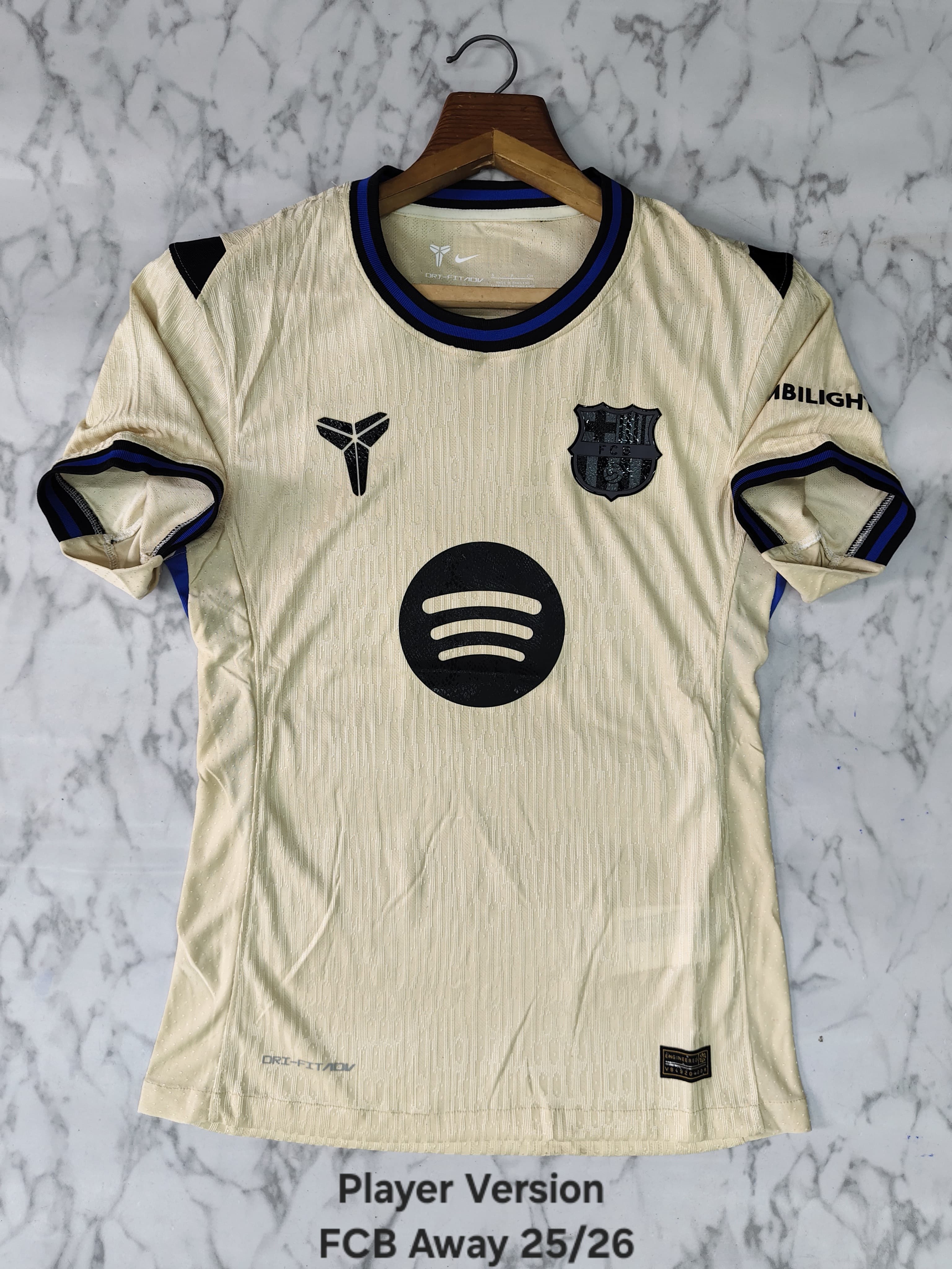 FC Barcelona Away 25/26 Player Version Football Jersey