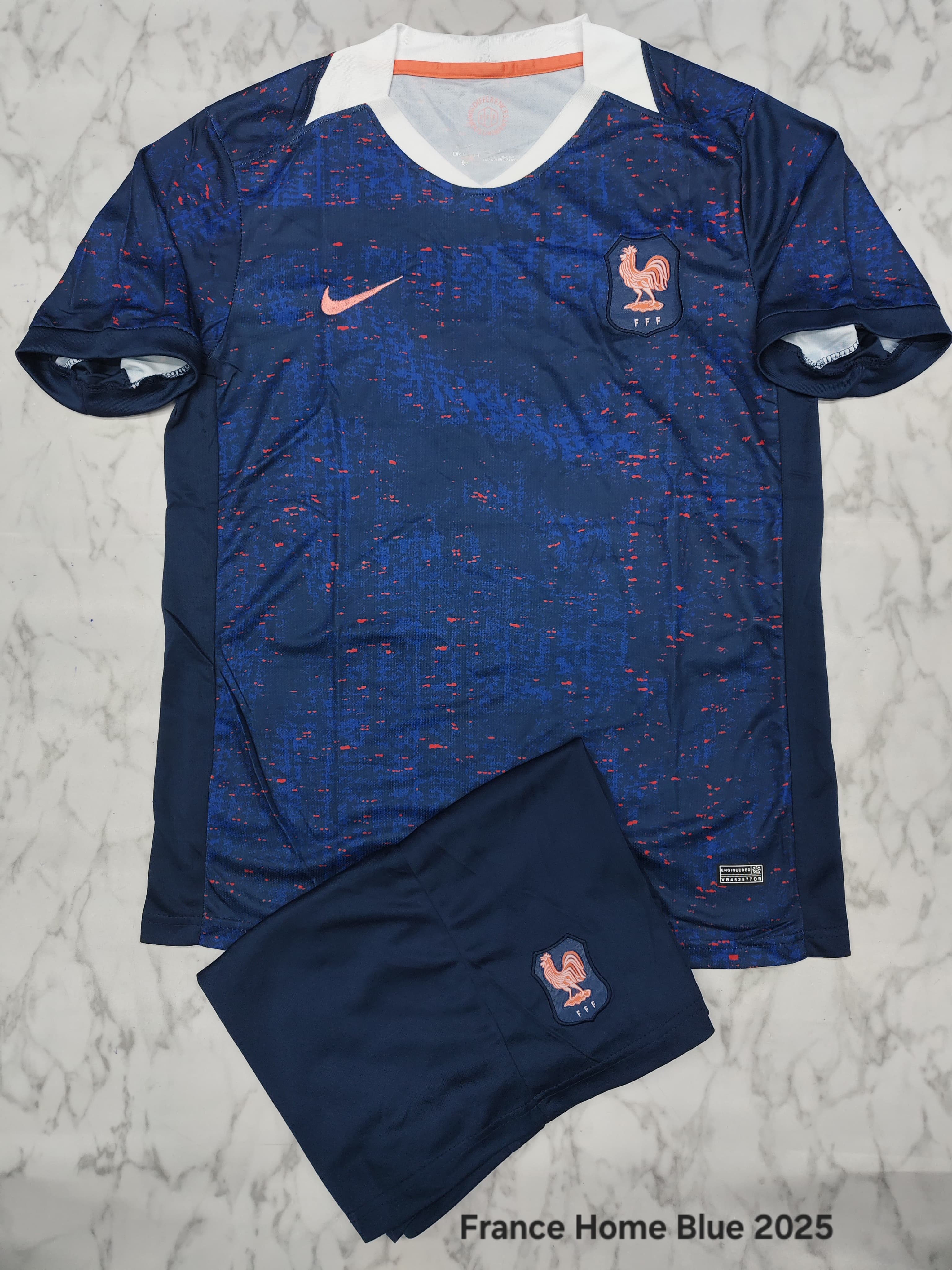 France Home 25/26 Football Jersey Set (Jersey + Shorts)