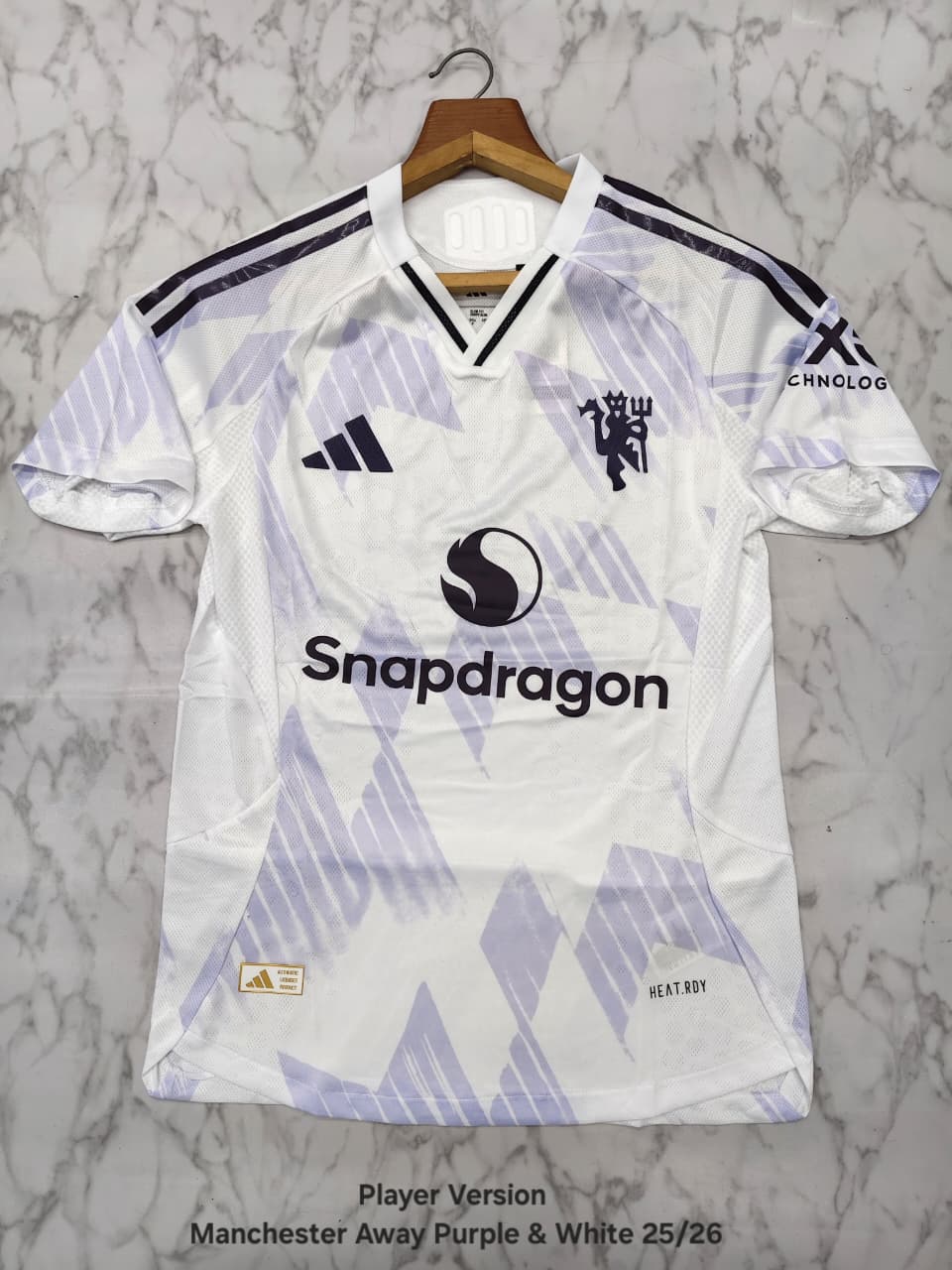 Manchester United Away 25/26 Player Version Football Jersey