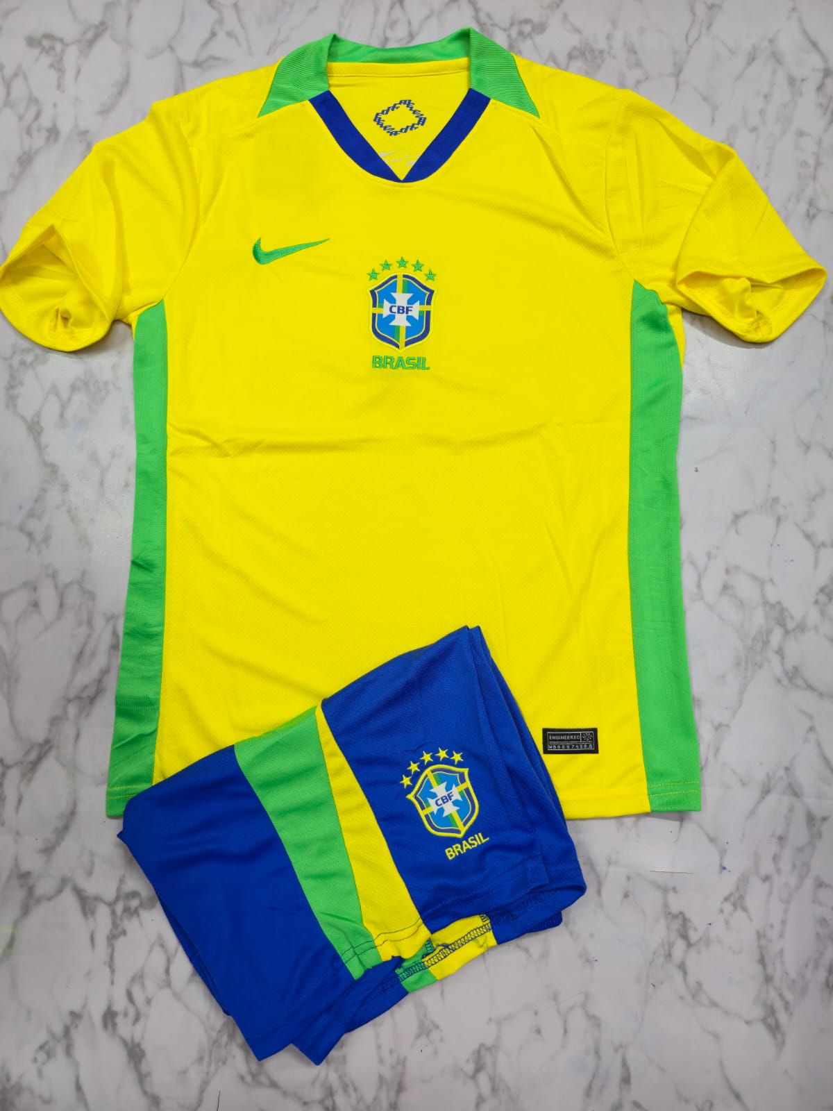 Brazil Home 25/26 Football Jersey Set (Jersey + Shorts)