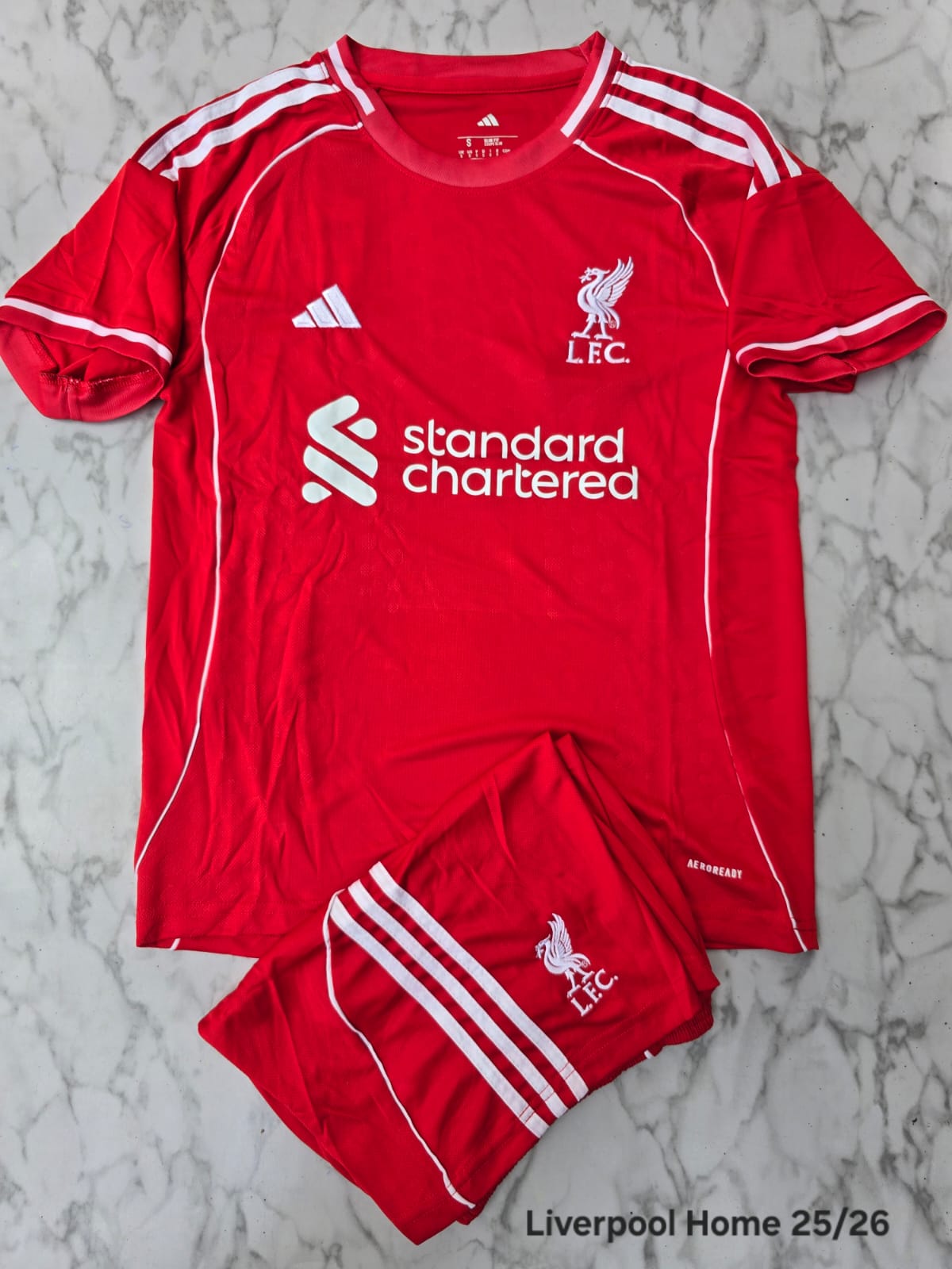 Liverpool Home 25/26 Football Jersey Set (Jersey + Shorts)