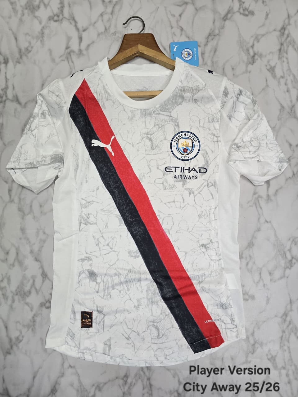 Manchester City Away 25/26 Player Version Football Jersey